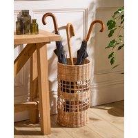 Dibor Traditional Style Willow Wicker Home Decor Umbrella Stand in Natural