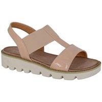 Cipriata Women's Aladina Wedge Sandals in Nude | Size: 8
