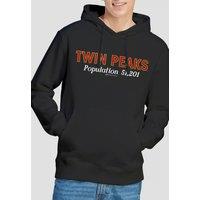 Twin Peaks Population Hoodie, Black | Size: Large