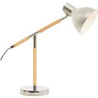 Orsina Metalic Finish Table Lamp, Adjustable Height Lamp, Easy-to-Use Chrome Table Lamp, Focused Office Lamp in Natural