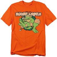 Teenage Mutant Ninja Turtles Tmnt Party Dude Michelangelo T-Shirt, Orange | Size: Medium