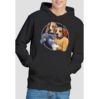 Star Trek Trek Dogs Hoodie, Black | Size: Medium
