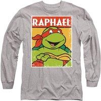 Teenage Mutant Ninja Turtles Tmnt Raph Long Sleeve T-Shirt, Athletic Heather in Grey | Size: Large