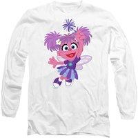 Sesame Street Furry Friends Forever Abby Cadabby Long Sleeve T-Shirt, White | Size: Small