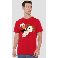 Sesame Street Elmo Tango Face T-Shirt, Red | Size: Medium