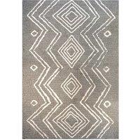 Kukoon Grey Cream Moroccan Berber Super Soft Rug | Size: 80 cm x 150 cm