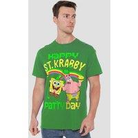 Spongebob Squarepants St. Patrick'S Day St. Krabby Patty Day T-Shirt, Charcoal | Size: Large