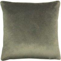 Furn Meridian Velvet Piped Cushion in Charcoal | Size: 55 cm x 55 cm