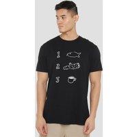 Twin Peaks Coffee Log Fish T-Shirt, Black | Size: XL