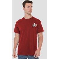 Star Trek Ds9 Command Emblem T-Shirt, Cardinal in Red | Size: 2XL