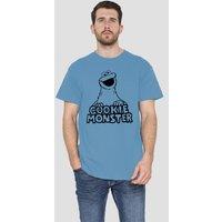 Sesame Street Vintage Cookie Monster T-Shirt, Carolina Blue | Size: Large