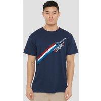 TOP GUN Stripes T-Shirt, Navy | Size: Large