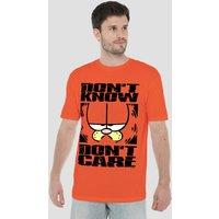 Garfield Dont Know Dont Care T-Shirt, Orange | Size: 2XL