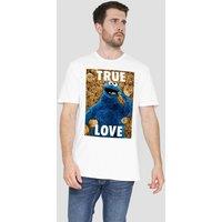 Sesame Street Beautiful Cookies T-Shirt, White | Size: Medium