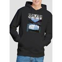 Chevrolet Chevy Corvette 75 Poster Hoodie, Black | Size: Large