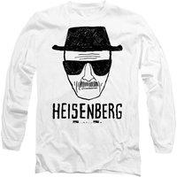 Breaking Bad Heisenberg Long Sleeve T-Shirt, White | Size: XL