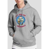 Breaking Bad Los Pollos Hermanos Hoodie, Athletic Heather in Grey | Size: Medium