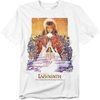 Jim Henson Labyrinth Movie Poster T-Shirt, White | Size: Large