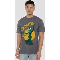 Gumby Twisted T-Shirt, Charcoal | Size: Large