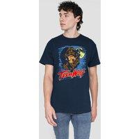 Teen Wolf Moon Wolf T-Shirt, Navy | Size: Large