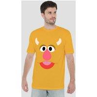 Sesame Street Freddy Face T-Shirt, Gold | Size: Large