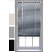 Furnished Venetian Window Blinds Trimmable 25mm PVC Slats in Grey | Size: 65 cm width x 150 cm drop