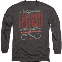Breaking Bad Make It Legal Long Sleeve T-Shirt, Charcoal | Size: 2XL