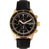 Maverick Chronograph Leather-Band Watch with Date