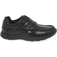 Kickers Men's 'Reasan Strap Youth' School Shoes in Black | Size: 2