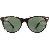 Ray-Ban Women's Round Tortoise Green Classic G-15 Sunglasses in Brown