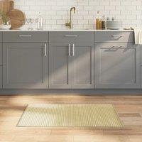 Berkfield Home Rug Rectangular Light Natural60x100 cm Bamboo in Beige | Size: Medium