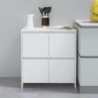 Berkfield Home Sideboard White 70x41x75 cm Engineered Wood | Size: 70 x 41 x 75 cm