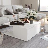 Berkfield Home Coffee Table White 80x80x31 cm Engineered Wood | Size: 80 x 80 x 31 cm
