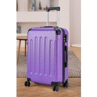 Lightweight Hardside Travel Suitcase with Spinner Wheels, 28" Purple