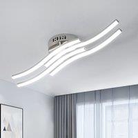 4-Light Corrugated Led Ceiling Light 6000K 24W