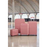 4PCS Gold Lockable Travel Suitcase Set