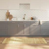 Berkfield Home Rug Rectangular Light Natural70x200 cm Bamboo | Size: Medium