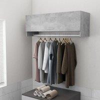 Berkfield Home Wardrobe Concrete Grey 100x32.5x35 cm Engineered Wood