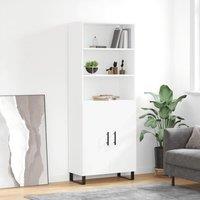 Berkfield Home Highboard White 69.5x34x180 cm Engineered Wood