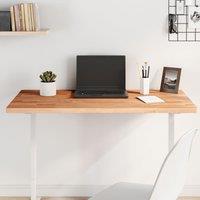 Berkfield Home Table Top 100x60x2.5 cm Rectangular Solid Wood Beech in Brown
