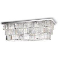 Netlighting Martinez 8 Light Ceiling Light Chrome in Grey
