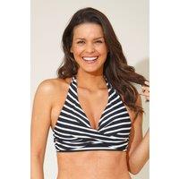 Beachcomber Women's Cross Over Bikini Top in Black | Size: 20