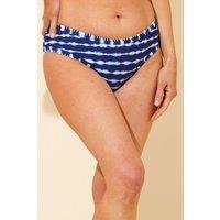 Beachcomber Women's Blanket Stitch Bikini Brief in Dark Navy | Size: 14