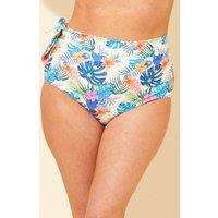 Beachcomber Women's High Waist Side Tie Bikini Brief | Size: 14