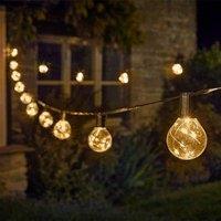 Marco Paul 9.5m Warm White Firefly Bulb Mains Powered String Lights in Black