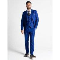 V2 Classic Men's Haris - Royal Blue Three Piece Suit | Size: 42R