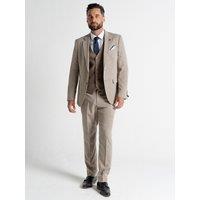 V2 Classic Men's Charlie - Light Brown Jacket With Coffee Waistcoat | Size: 44R