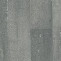 Vinyl Flooring UK Wood Effect 2.0mm Cushion Backed Grey Sheet Vinyl Flooring | Size: 4000mm x 2000mm