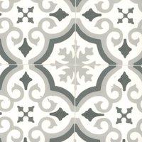 Vinyl Flooring UK White Grey 2.8mm Cushion Backed Designer Vinyl Flooring Sheet | Size: 3000mm x 6000mm