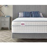 Somnior Gel Memory Foam Hybrid High Loft Pocket Mattress for Extra Support Pressure Relieving Made in UK in White | Size: Super King